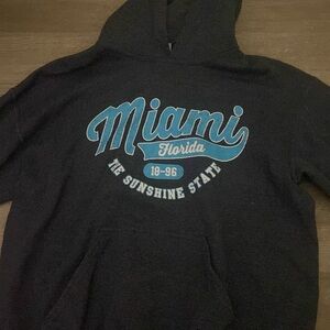 Miami, Florida, the sunshine state, dark gray sweatshirt